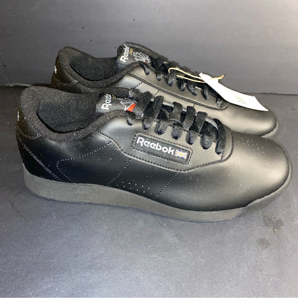Reebok Women's Princess WIDE D Size 8.5 Shoes‎ Black - 30892